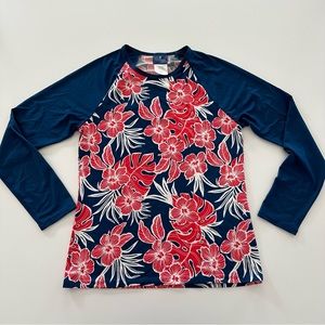 Caribbean Joe Floral Rash Guard